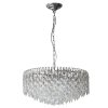 Lampa Wisząca Azzardo Burano 60 Pendant Chrome AZ6908 LED 48W Żyrandol Glamour